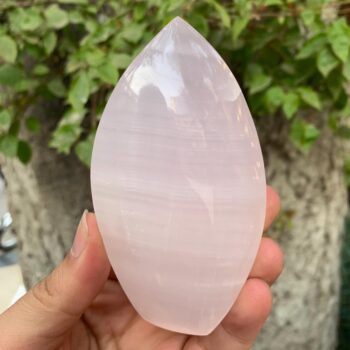 247g UV-Reactive Top Quality Pink Mangano Calcite Flame