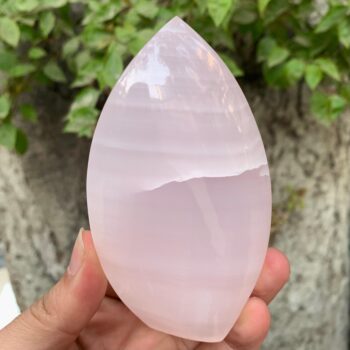 350g UV-Reactive Top Quality Pink Mangano Calcite Flame, Pink Calcite Flame, Calcite Flame, Pink Calcite Flame Shape, Calcite Pink Flame