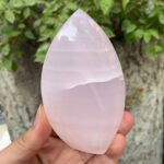 350g UV-Reactive Top Quality Pink Mangano Calcite Flame