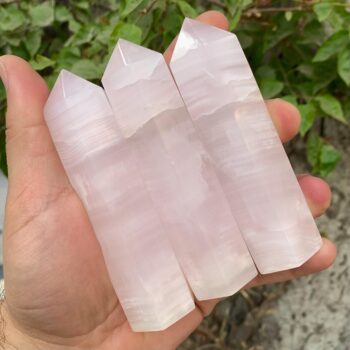 Beautiful UV-Reactive Pink Calcite Tower