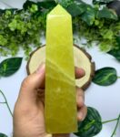 535g Best Quality Lemon Calcite Tower