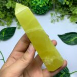 390g Best Quality Lemon Calcite Tower