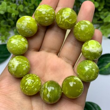 130g Beautiful Green Serpentine Beads Bracelet, Serpentine Bracelet, Serpentine Beads Bracelet, Serpentine Stone Bracelet, Serpentine Stone