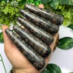 Beautiful Astrophyllite Garnet Wand