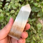 210g Beautiful Blue Caribbean Calcite Tower