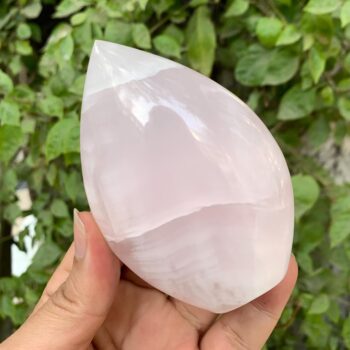 310g Best Quality UV-Reactive Pink Mangano Calcite Flame, Pink Calcite Flame, Calcite Flame, Pink Calcite Flame Shape, Calcite Pink Flame