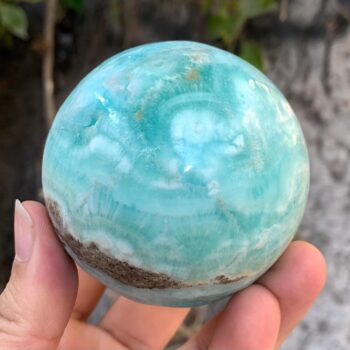 475g Best Quality Blue Smithsonite Sphere, Smithsonite Ball, Smithsonite Aragonite Sphere, Smithsonite Aragonite Ball, Blue Smithsonite Ball