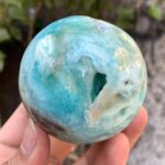 390g Beautiful Quality Blue Smithsonite Sphere