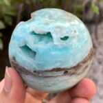 400g Beautiful Quality Blue Smithsonite Sphere