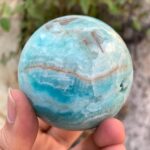 430g Beautiful Quality Blue Smithsonite Sphere