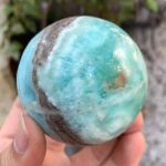 380g Beautiful Quality Blue Smithsonite Sphere