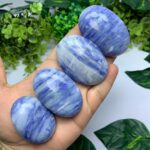 Best Quality Blue Afghanite Palm Stone