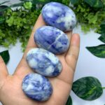 Best Quality Blue Afghanite Palm Stone