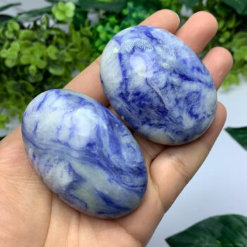 Best Quality Blue Afghanite Palm Stone, Afghanite Stone, Blue Afghanite Palm Stone, Afghanite, Afghanite Crystal Palms, Blue Afghanite Palms