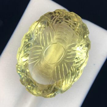 58 CT's Beautiful Citrine Flower Cut Loose Gemstone, Flower Cut Citrine, Citrine Gemstone, Citrine Loose Gemstone, Oval Flower Cut Citrine
