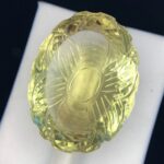 58 CT’s Beautiful Citrine Flower Cut Loose Gemstone