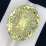 54 CT’s Beautiful Citrine Flower Cut Loose Gemstone