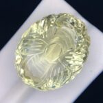 53 CT’s Beautiful Citrine Flower Cut Loose Gemstone