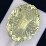 53 CT’s Beautiful Citrine Flower Cut Loose Gemstone