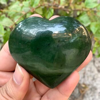 168g Top Quality Green Nephrite Jade Heart Stone, Nephrite Jade, Nephrite, Nephrite Jade Heart Stone, Jade Heart, Nephrite Heart, Nephrite