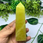 400g Best Quality Lemon Calcite Tower