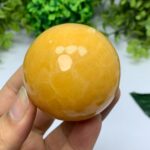 230g Beautiful Mango Calcite Sphere