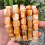 Best Quality Orange Banded Calcite Bracelet