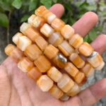 Best Quality Orange Banded Calcite Bracelet