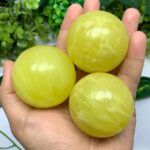 Beautiful Yellow Lemon Calcite Sphere