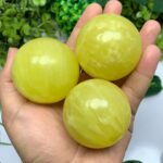 Beautiful Yellow Lemon Calcite Sphere