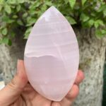 350g UV-Reactive Top Quality Pink Mangano Calcite Flame