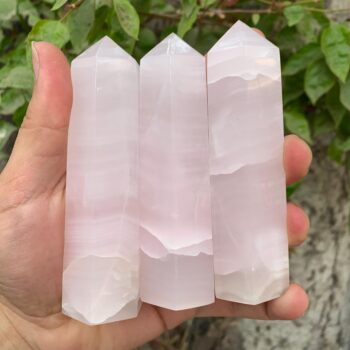 Beautiful UV-Reactive Pink Calcite Tower