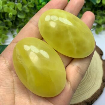 2 Pieces Best Quality Lemon Calcite