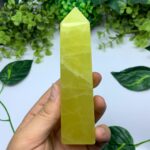 360g Best Quality Lemon Calcite Tower