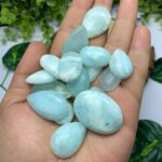 16 Pcs Blue Caribbean Calcite Cabochons