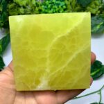 410g AAA Quality Yellow Lemon Calcite Tile
