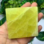 255g AAA Quality Yellow Lemon Calcite Tile