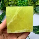 255g AAA Quality Yellow Lemon Calcite Tile
