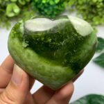 170g Best Quality Transparent Green Jade Heart