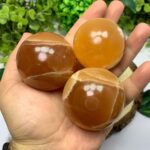 Beautiful Red Honey Calcite Sphere
