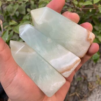 Beautiful Blue Caribbean Calcite Tower, Calcite Tower, Caribbean Calcite, Blue Caribbean Calcite, Calcite Obelisk, Blue Calcite Obelisk