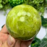 475g Best Quality Yellow Transparent Jade Sphere