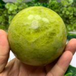 930g Best Quality Yellow Jade Sphere