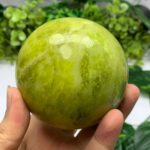 930g Best Quality Yellow Jade Sphere