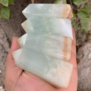 Beautiful Blue Caribbean Calcite Tower, Calcite Tower, Caribbean Calcite, Blue Caribbean Calcite, Calcite Obelisk, Blue Calcite Obelisks