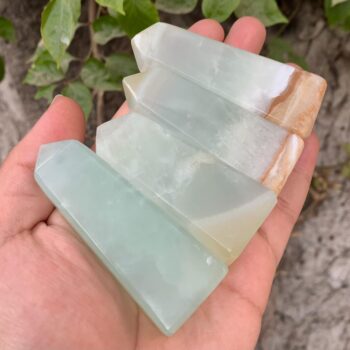 Beautiful Blue Caribbean Calcite Tower, Calcite Tower, Caribbean Calcite, Blue Caribbean Calcite, Calcite Obelisk, Blue Calcite Obelisks