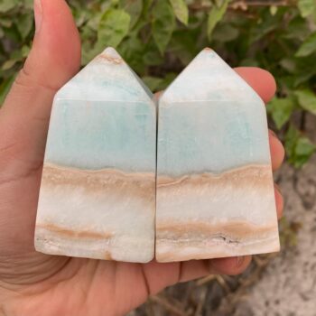 Beautiful Blue Caribbean Calcite Tower, Calcite Tower, Caribbean Calcite, Blue Caribbean Calcite, Calcite Obelisk, Blue Calcite Obelisks