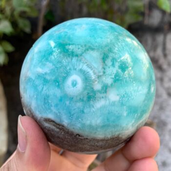 625g Best Quality Blue Smithsonite Sphere, Smithsonite Ball, Smithsonite Aragonite Sphere, Smithsonite Aragonite Ball, Blue Smithsonite Ball