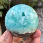 390g Beautiful Quality Blue Smithsonite Sphere
