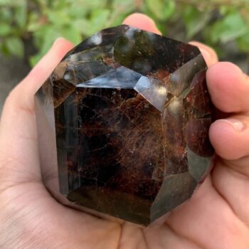 585 Grams Large Lustrous Red Almandine Faceted Garnet, Faceted Red Garnet, Almandine Garnet Crystal, Faceted Almandine Garnet, Red Garnet